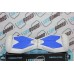 Razor Blade - White\Blue 6.5 Inch